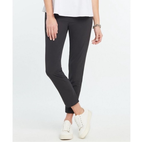 NIC + ZOE Tech Stretch Relaxed Ankle Pants Black Size 12 Slim Straight Leg - Picture 10 of 10